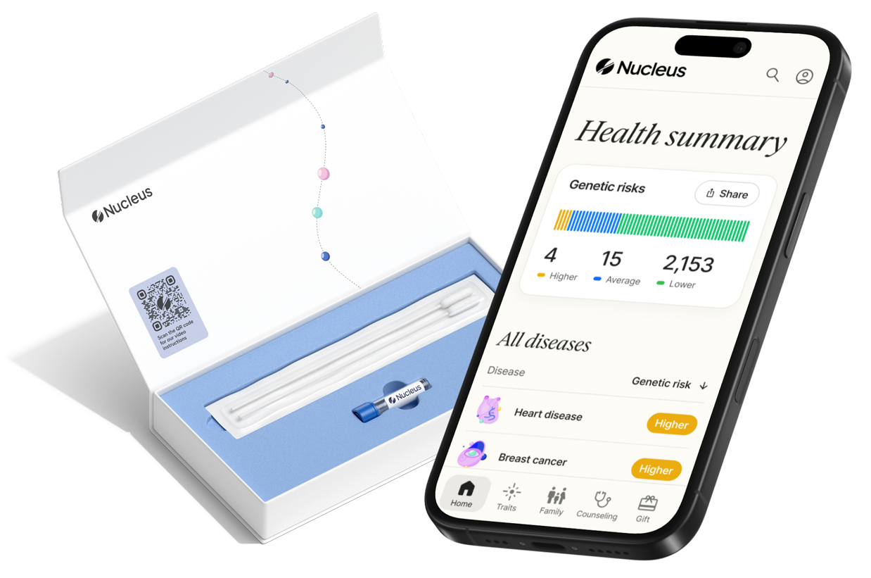 Nucleus Genomics whole-genome DNA kit and mobile app